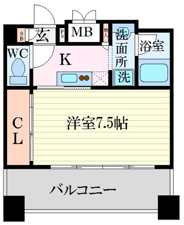 レジュールアッシュ梅田WESTの物件間取画像